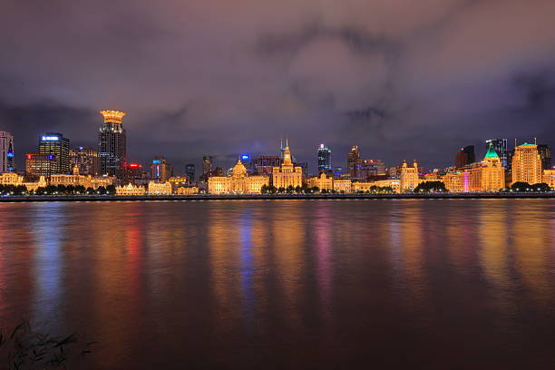 Waterfront colonial style buildings Located in The Bund (Waitan) Shanghai, China.
