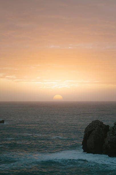 Sunset by the sea