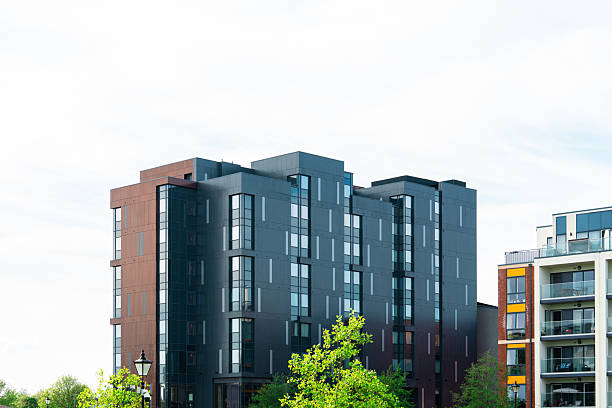 istock Modern buildings rising in bedford, england, displaying contemporary architecture 2233799521