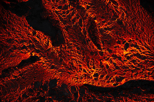 istock Aerial Panoramic Shot of Floating Lava in Stream. 2233800195