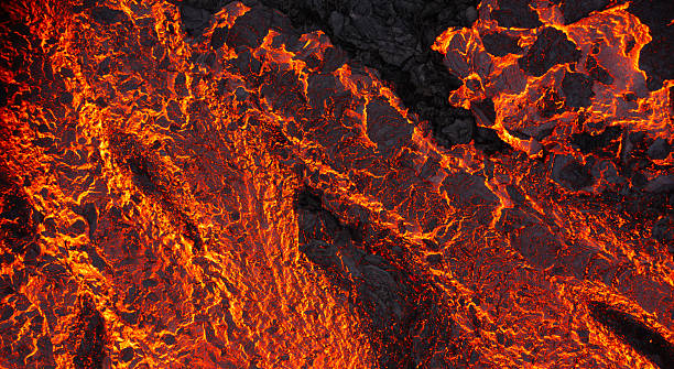 istock Aerial Panoramic Shot of Floating Lava in Stream. 2233800215