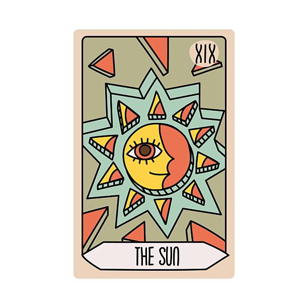 istock Tarot card is Senior Arcane the sun. Vector hand-drawn deck. Vintage style with engraving. Occult and alchemical symbolism. isolated illustration of bright oracle. mysticism, magic, psychology 2233800529