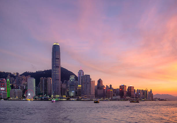 istock Sunset Over Hong Kong Island 2233803052