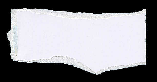 istock Cut or torn paper background textured isolated 2233803410