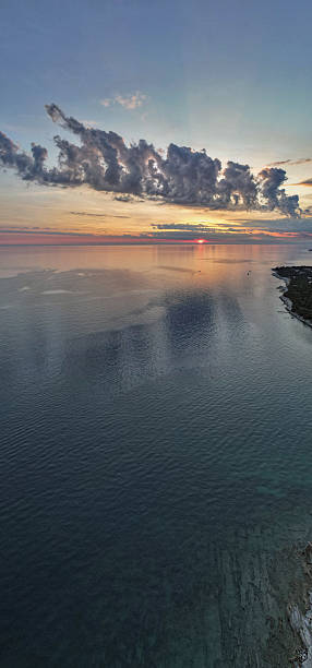 istock Sunset clouds over the Adriatic coast vertical panorama. Istria, Croatia. 2233807383