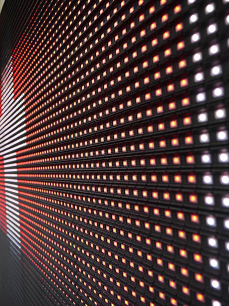 istock Close up of a screen with many lights on it 2233807420
