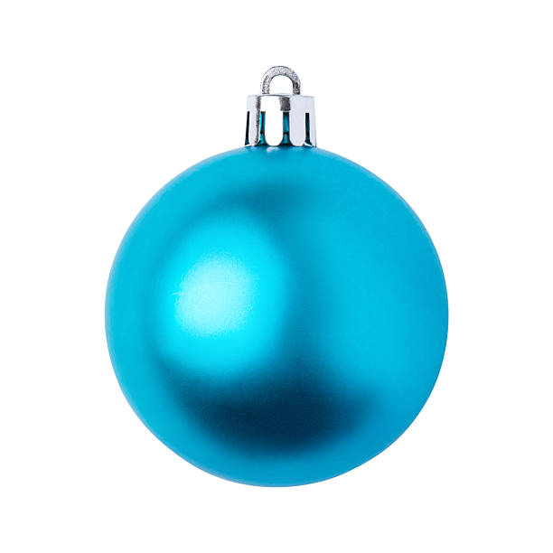 istock Blue Christmas ball on white background 2233807451