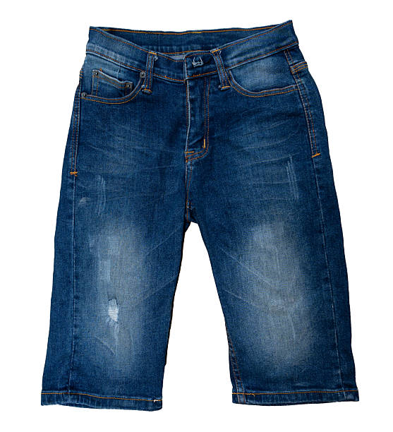 istock Stylish jeans short isolated on white background, clipping path 2233810878