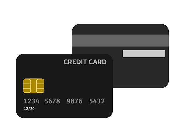 istock credit card icon. debit card icon. black credit card. bank card vector illustration 2233821918
