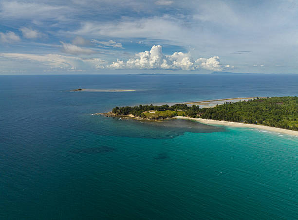 istock Seascape with tropical sandy beach. Borneo, Malaysia. 2233824553