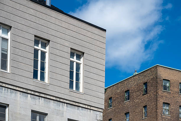 istock Buildings in Old Montreal with blue sky as copy space 2233839244