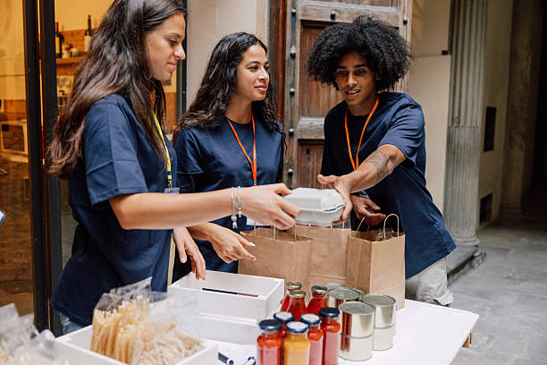 istock Teamwork in Action at a Community Food Drive 2233848156