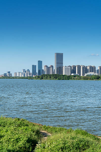istock Lakeside modern office building in China 2233849315