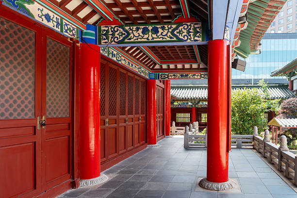 istock Corridor of classical architecture in China 2233849362