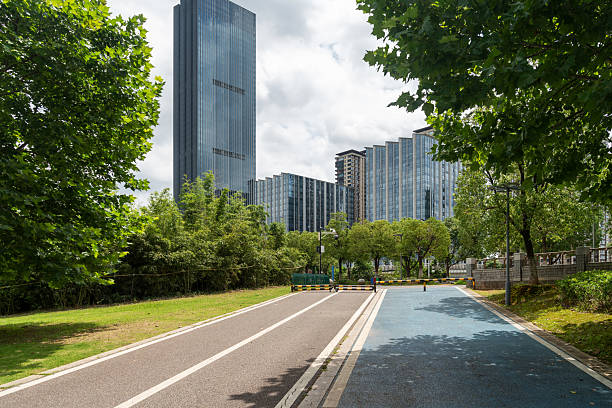 istock walkway in the modern city 2233849507
