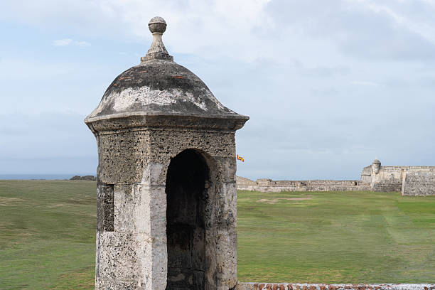 istock Historic stone watchtower overlooking open field 2233850974