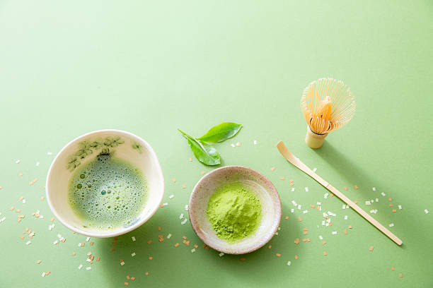 istock Traditional Japanese matcha image background material 2233857845
