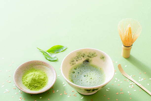 istock Traditional Japanese matcha image background material 2233857849