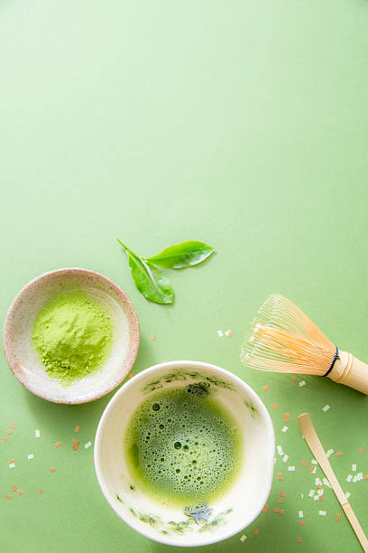 istock Traditional Japanese matcha image background material 2233857852