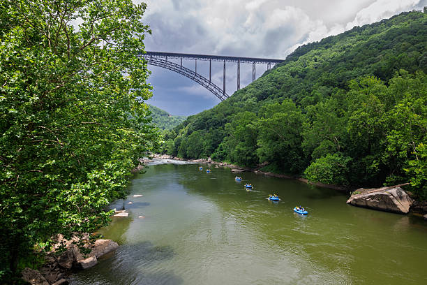 istock New River Gorge Bridge, West Virginia and Rafters 2233861993