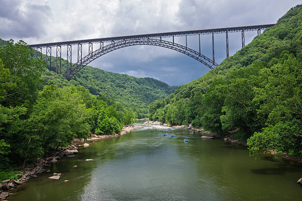 istock New River Gorge Bridge, West Virginia and Rafters 2233862028