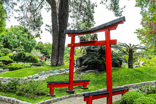 Image of the beautiful public garden of Buenos Aires