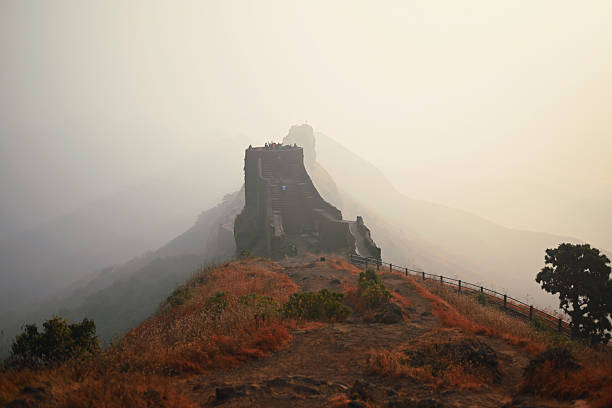 istock Ancient Rajgad Fort in Morning Mist 2233864719