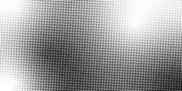 istock Black and White Halftone Dots Background. ​Abstract Monochrome Grunge Texture. Comic Book Pop Art Style Graphic 2233866916