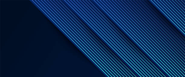istock Modern line geometric banner abstract background in blue gradient colors design. For landing page, book covers, brochures, flyers, magazines, any brandings, banners, headers, presentations, and more 2233870852