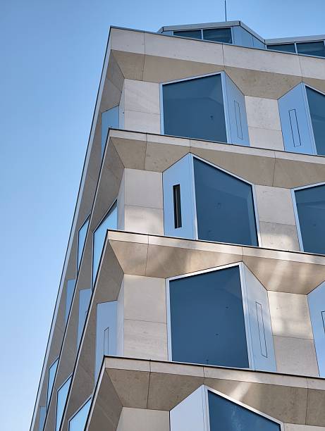 Modern residence apartement building in Moscow