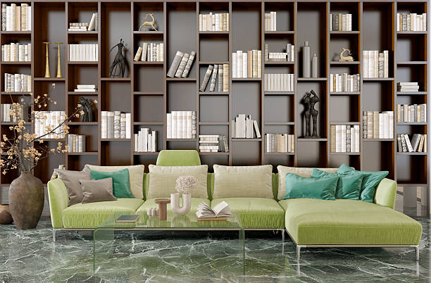 istock Large luxury modern bright interiors Living room mockup illustration 3D rendering image 2233897976