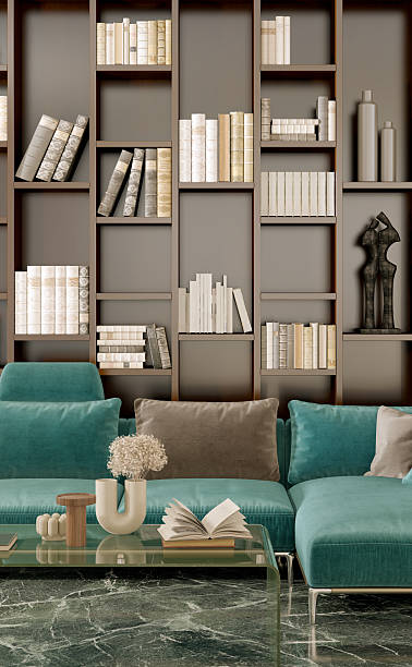 istock Large luxury modern bright interiors Living room mockup illustration 3D rendering image 2233897999