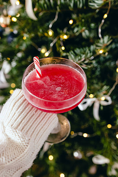 istock Festive Holiday Cocktail with Candy Cane 2233908766