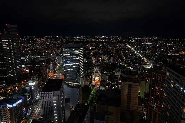 istock Night view in front of Sendai Station 2233932101