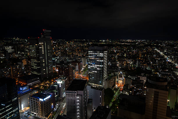 istock Night View from the AER Observation Terrace in Sendai 2233932105
