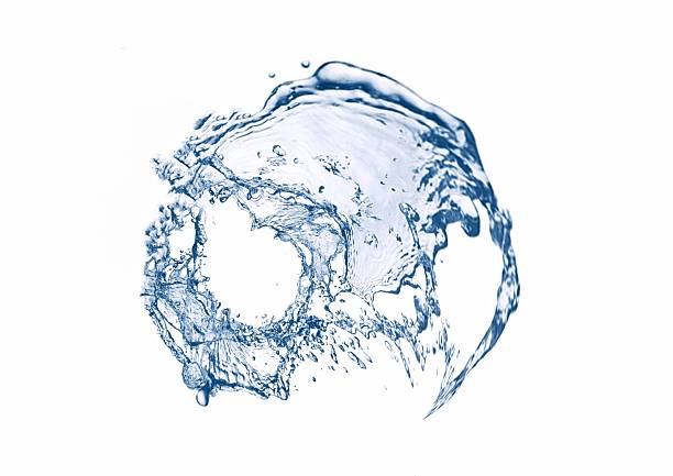 istock 3d illustration of abstract blue water droplets on white background 2233932739