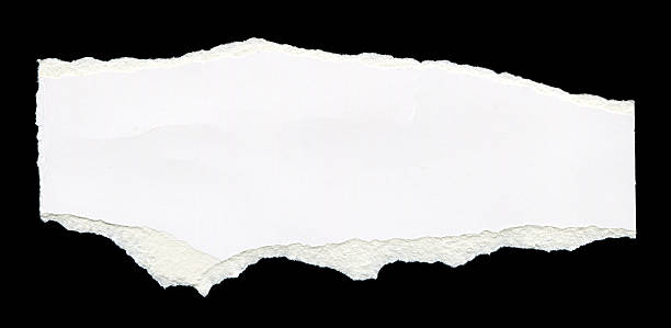 istock Cut or torn paper background textured isolated 2233964660