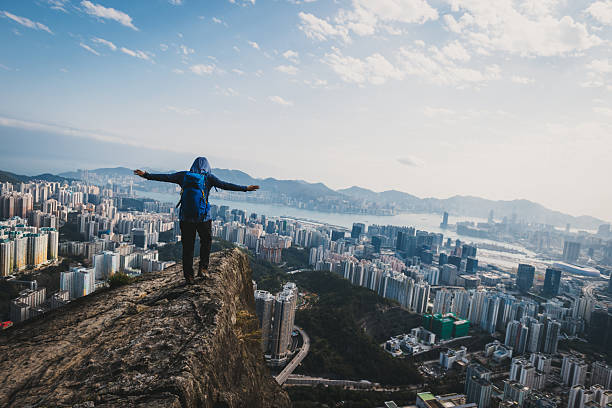 istock Walking on the mountain cliff edge in Hong Kong 2233965238