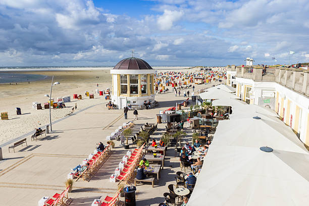Music house and cafe at the boulevard in  Borkum, Germany