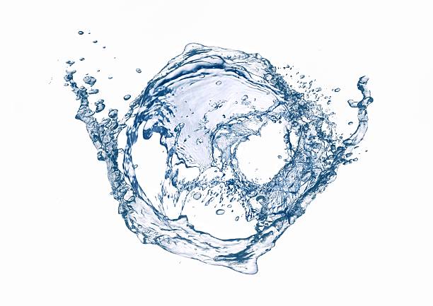 istock 3d illustration of abstract blue water droplets on white background 2233967802