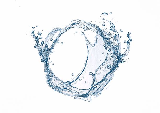 istock 3d illustration of abstract blue water droplets on white background 2233967803