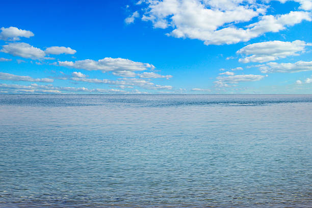 Beautiful sky and blue sea