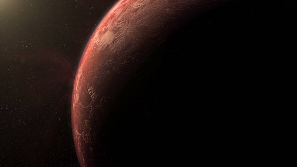 istock Cinematic view of an alien planet 2233970431