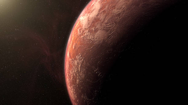 istock Cinematic view of an alien planet 2233970437