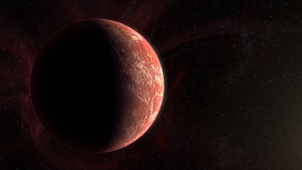 istock Cinematic view of an alien planet 2233970512