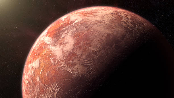 istock Cinematic view of an alien planet 2233970598
