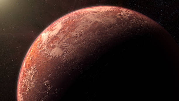 istock Cinematic view of an alien planet 2233970601