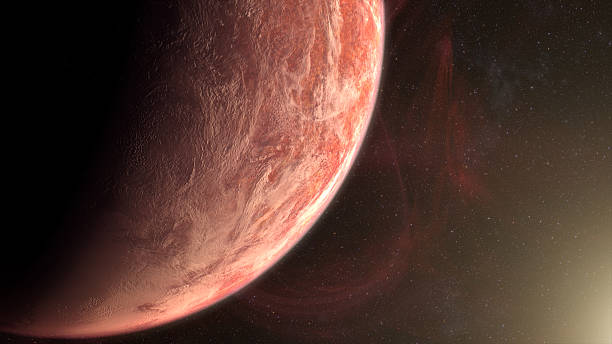 istock Cinematic view of an alien planet 2233970645
