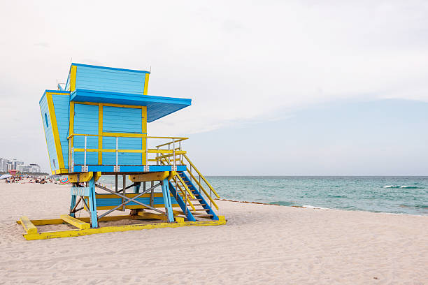 istock Colorful lifeguard tower on Miami Beach 2233972171