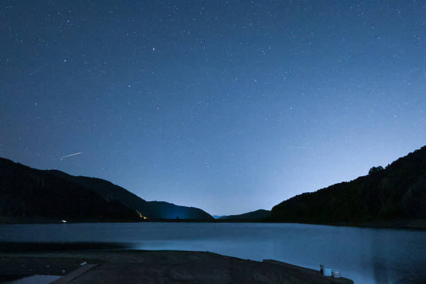 istock Starry sky with reservoir in front 2233975887